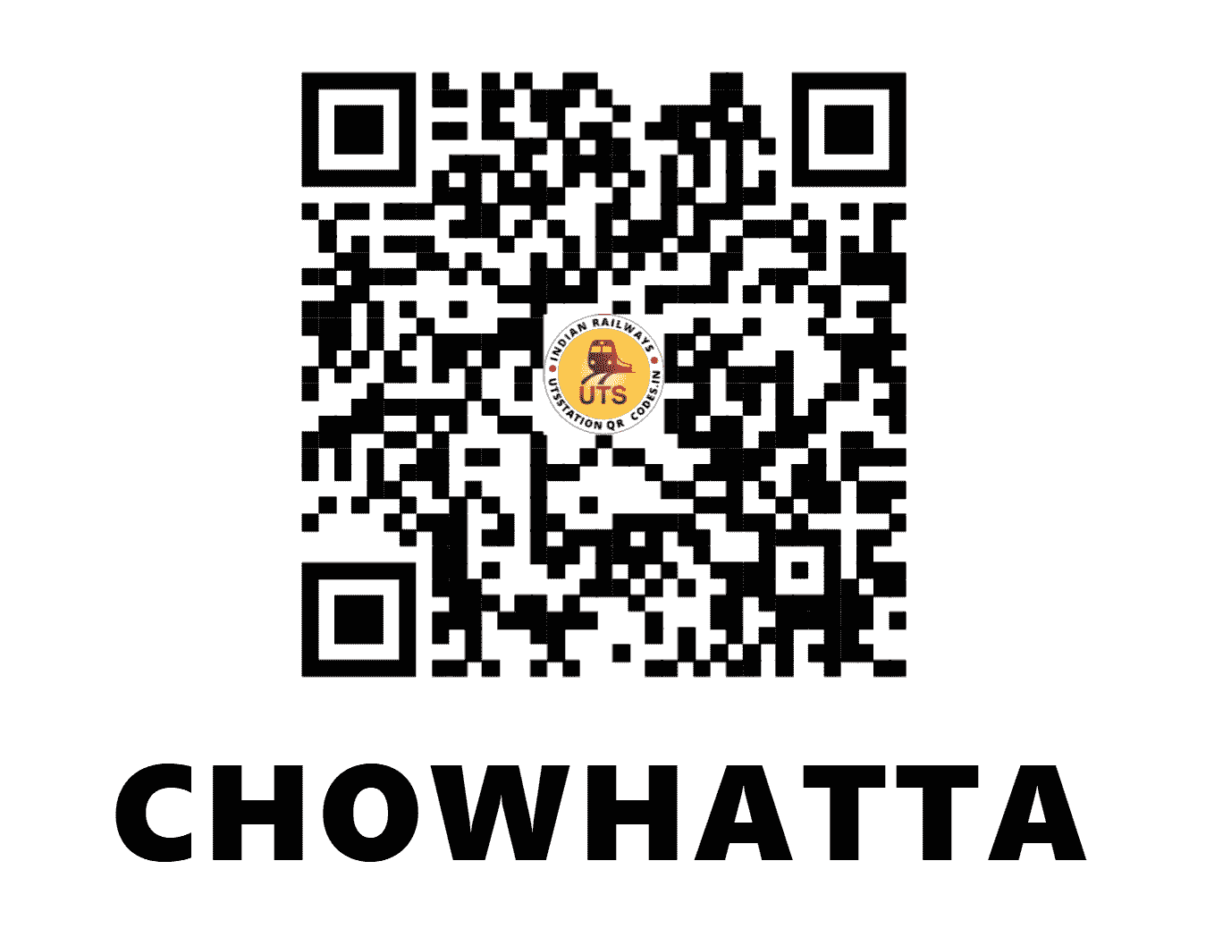 UTS QR Code for CHOWHATTA - CWT (ER - WEST BENGAL)